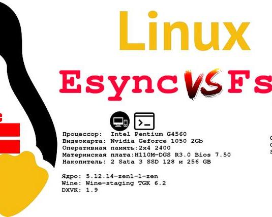 Специфичный Linux. Тестирование Esync vs Fsync в играх