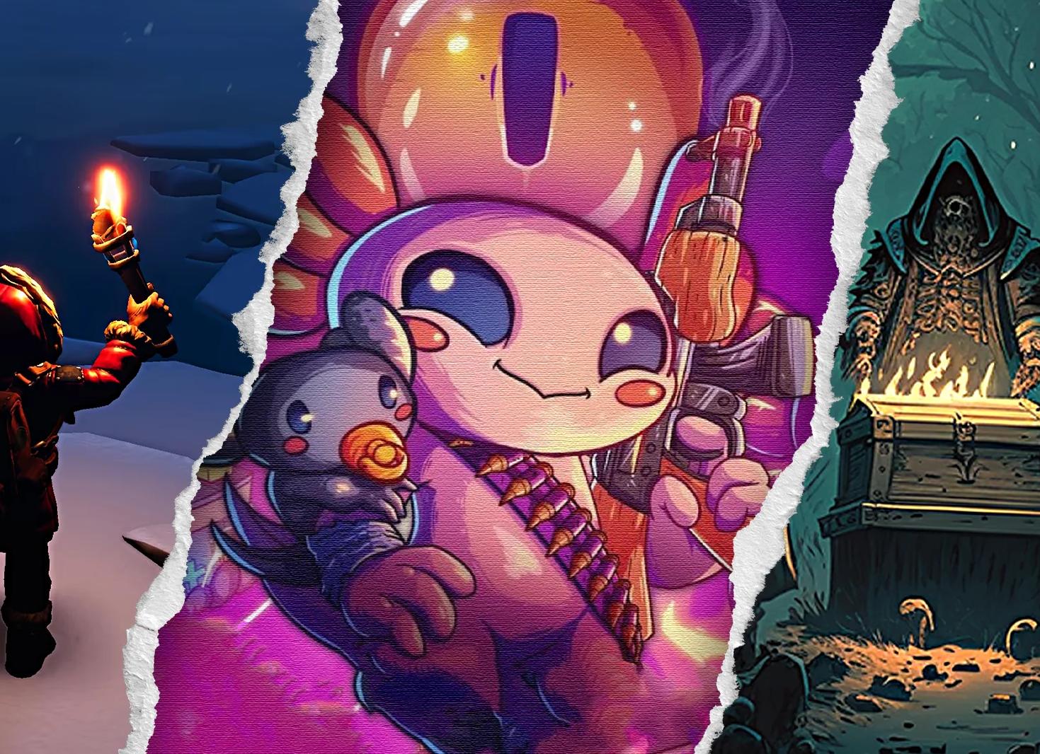 Кровожадные аксолотли, проклятые земли и гонки NASCAR: еженедельная подборка интересных инди